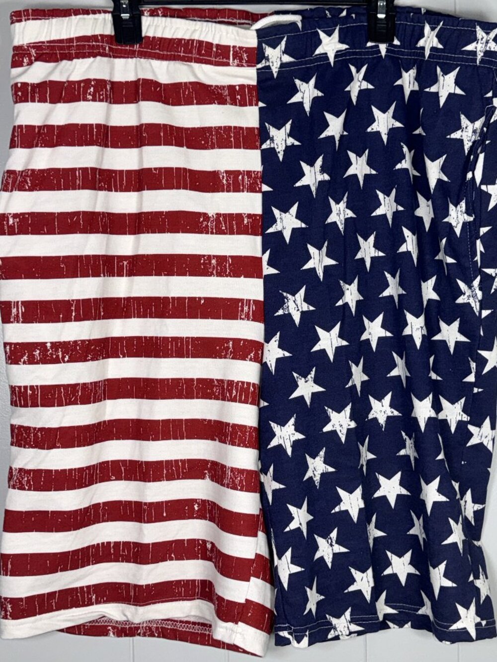 Open Trails American Flag Star Stripe July 4 Patriotic USA Drawstring Shorts 2XL